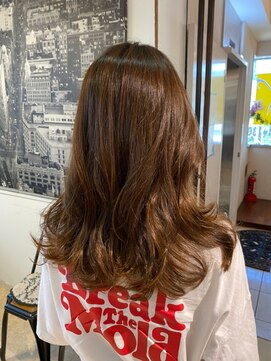 ナナナパレナ 梅田店(nanana parena) デジタルパーマで巻きスタイル×艶髪×女神ロング顔まわり