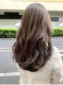 アッシュグレー☆伸ばしかけロングヘア