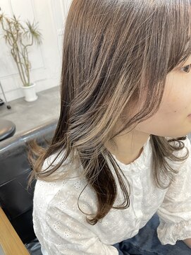 ルヴェルヘアー(Revel hair) イヤリングカラー×グレージュ