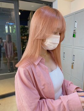 フラム 渋谷(flamme) ピンクオレンジ＊ペールオレンジ