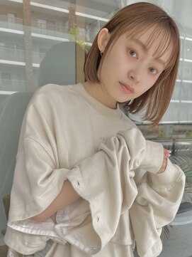 イミ(imi) 大人ボブ/グレージュカラー/似合わせカット/髪質改善[登戸]