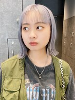 アルバム 銀座(ALBUM GINZA)&nbsp;アイスブルー_チェリーブラウンフェミニンロング_ba409051