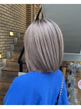 ラフ 難波店(LAFF) #黒髪#ボブルフ#ネビージュ#小顔#ワンレン