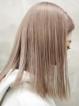 スー 渋谷(suu) 切りっぱなしミディアムミルクティーカラーベージュカラー