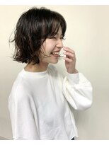 ナループロア ハチ(Nalu pu loa hachi)&nbsp;ボブパーマ/黒髪パーマ/切りっぱなしボブ/ショートボブ