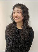 ロングウルフパーマ