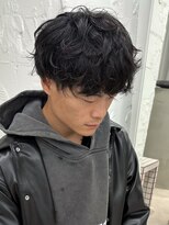 〇メンズマッシュニュアンススパイラルパーマ