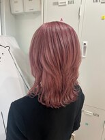 ナンバー ユアイロ 川崎(N° uairo)&nbsp;【末安】ピンクベージュ/ミディレイヤー/ダブルカラー