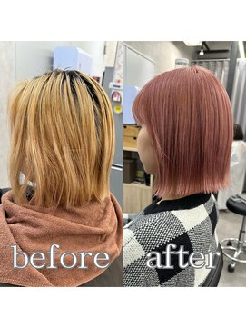 ヘアサロン ドットプラス 町田店(dot. plus) イメチェン/ホワイトブロンド/外ハネボブ/美髪/町田