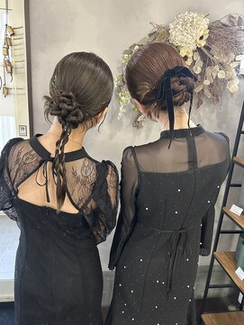 ハロー(...Hello) カチモリヘア 結婚式ヘア お呼ばれヘア