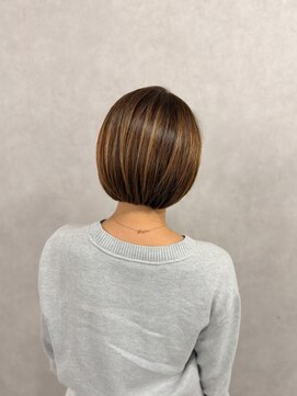 tight bob×シアベージュ【渡辺俊弥】梅田