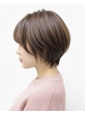 30代40代大人可愛いショートボブ　形が綺麗