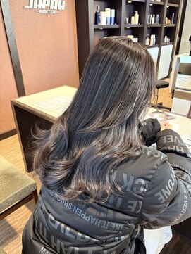 ジャパン ホンテン(JAPAN HONTEN) 透明感グレージュ×やわらかレイヤー