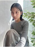 グレージュ タイトボブ
