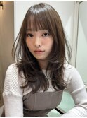 北野イメチェン/ピンクベージュ/アンブレラカラー/前髪/名駅