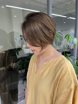 ジービージー(GBG)&nbsp;くびれショートボブ40代50代グレイカラー白髪染め白髪ぼかし