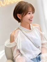 ユイマァル 倉敷(YUIMARL)&nbsp;倉敷ショート20代30代40代ブリーチミルクティーベージュカラー