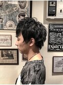 ショートレイヤー×パーマ【HOMME HAIR ZERO伊藤】