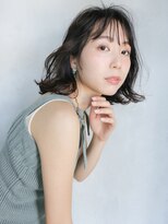 アルバム 渋谷パルコ(ALBUM)&nbsp;外ハネグレージュボブ_セミウェットウェーブ_27249