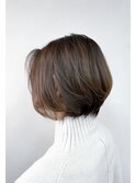 《TOPHAIR 玉島店/ ベリー》前下がりショート×センターパート