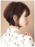 丸みショートボブ/30代/40代/前髪/髪質改善/米倉涼子