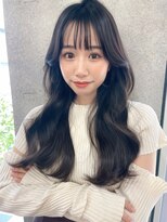 リコバイアフロート(riko by afloat)&nbsp;アッシュブラック/韓国風ヘア/シースルーバング/