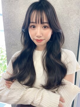 リコバイアフロート(riko by afloat) アッシュブラック/韓国風ヘア/シースルーバング/