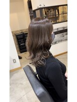 ディッシュ 五反田(dish)&nbsp;五反田駅美容室★美艶髪/透明感チョコブラウン/前髪あり