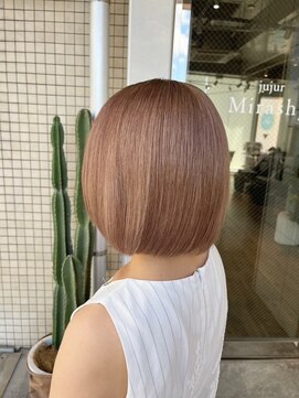 ミラシィ 稲毛(Mirashy) ハイトーン切りっぱなしボブスタイル☆