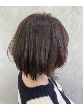 ラブズラフズ 下上津役店 (Loves Laughs) 外ハネ×マロンブラウン