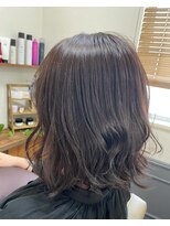 カミケン 清明店(kamiken.)&nbsp;ブラウン美艶ふんわり伸ばしかけラフウェーブ【カミケン清明店】