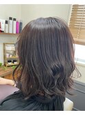 ブラウン美艶ふんわり伸ばしかけラフウェーブ【カミケン清明店】