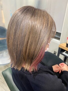 ライズ バイ レボ(RISE by REVO) インナーグレージュ/マチルダボブ/前髪/ピンクベージュ/我孫子