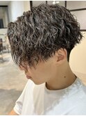 前下がりツイストスパイラルパーマ 名古屋駅/名駅/メンズ