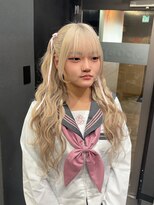 ボアップ 京橋店(boappu)&nbsp;#卒業式#ヘアセット#ハーフツイン#ウェーブ#巻き髪