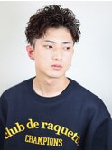 爽やかかきあげラルフカールヘア