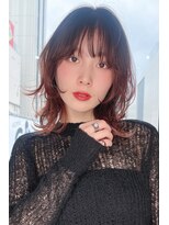 トップシェイプ(TOP SHAPE) デザインカラーレイヤーカットウェットヘアオリーブベージュ