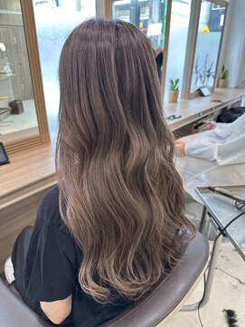 アッシュ 等々力店(Ash) 脱白髪染めハイライトベージュ