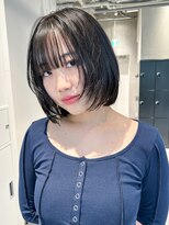 アイティーバイアルバム 八王子店(IT by ALBUM)&nbsp;前髪秋色オリーブカラー透明感カラーこなれミディ_F0272