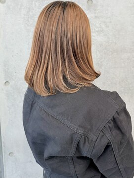 モリオ(morio) ボブルフこなれミディワンカールくびレイヤー20代30代40代