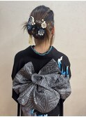 成人式 振袖  カチモリヘアセット