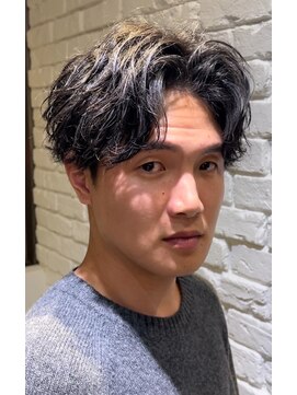 クオンヒール(QUON HEAL) 大人アップバングニュアンスパーマ