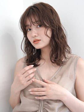 フィルムス 渋谷(FILMS) イメチェン/外ハネボブ/美髪/ワイドバング/ブルーブラック/前髪