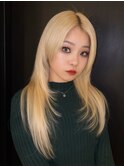 ブロンドロングレイヤー