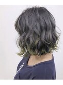 #裾カラー#グレー#グラデーションカラー