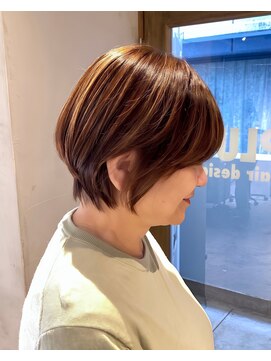 プラグ ヘアーデザイン 大名店(PLUG hair design) ハイライトショートヘア
