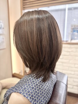 ヘアー グリーン(hair green) 30代40代50代くびれレイヤーボブ【髪質改善/百合ヶ丘】