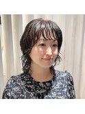 【favori 自由が丘】ミディアムウルフパーマ