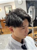 MEN'S HAIR/テーパーフェード/アップバングショート/表参道駅