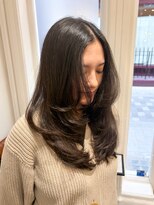 バロックトーキョー(BAROQUE TOKYO)&nbsp;顔まわりレイヤー/バタフラかっと【表参道原宿美容室】